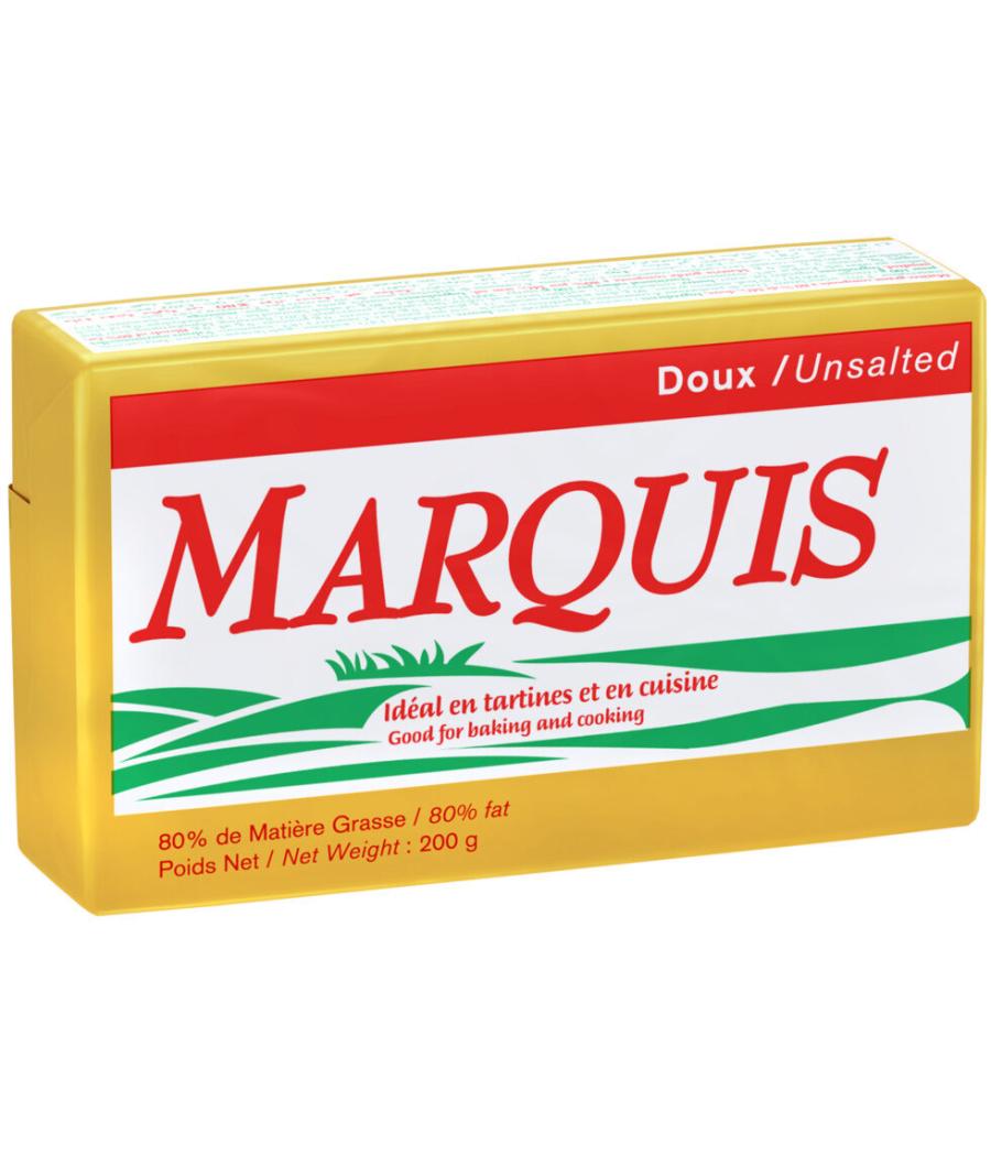 BEURRE DOUX 80%MG MARQUIS 200G BEURRE DOUX 80%MG MARQUIS 200G