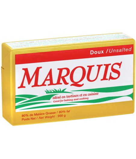 BEURRE DOUX 80%MG MARQUIS 200G