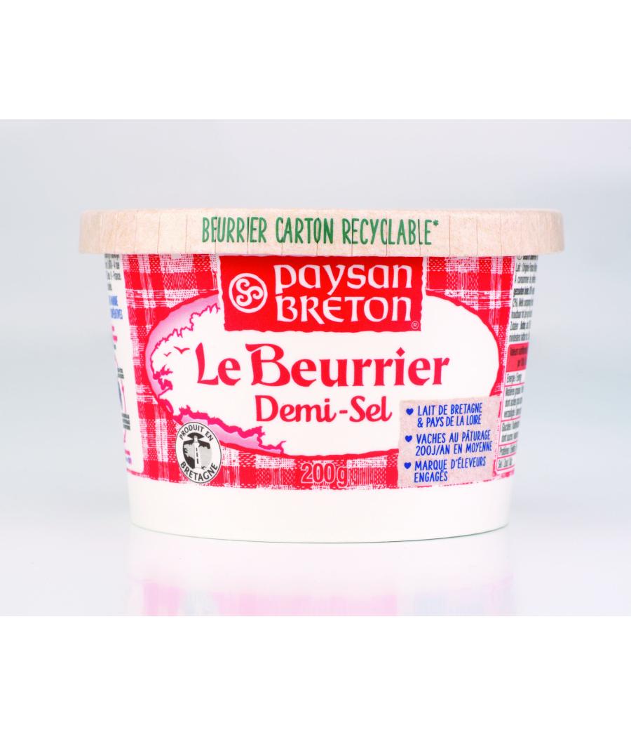 LE BEURRIER DEMI-SEL PAYSAN BRETON 200G LE BEURRIER DEMI-SEL PAYSAN BRETON 200G