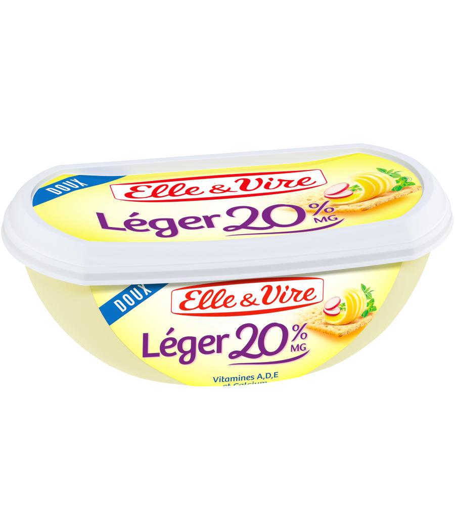 BEURRE DOUX LEGER 20%MG ELLE&VIRE 250G BEURRE DOUX LEGER 20%MG ELLE&VIRE 250G