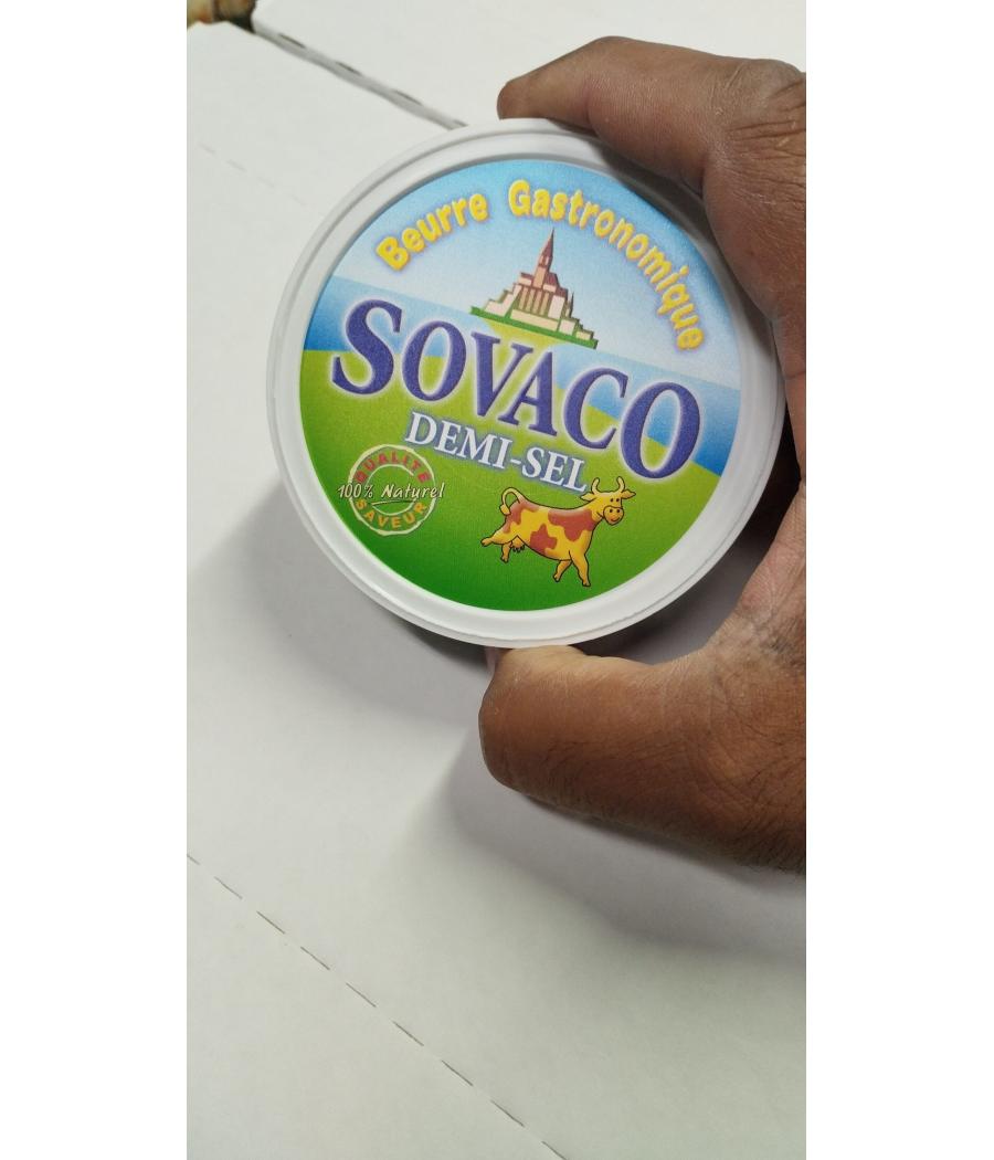 BEURRE GASTRONOMIQUE 1/2 SEL SOVACO 250G BEURRE GASTRONOMIQUE 1/2 SEL SOVACO 250G
