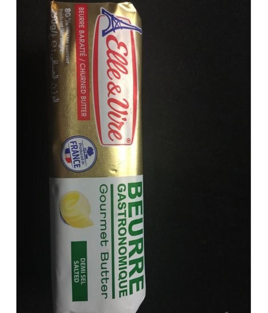 BEURRE GASTRONOMIQUE DEMI SEL ELLE&VIRE 250G BEURRE GASTRONOMIQUE DEMI SEL ELLE&VIRE 250G