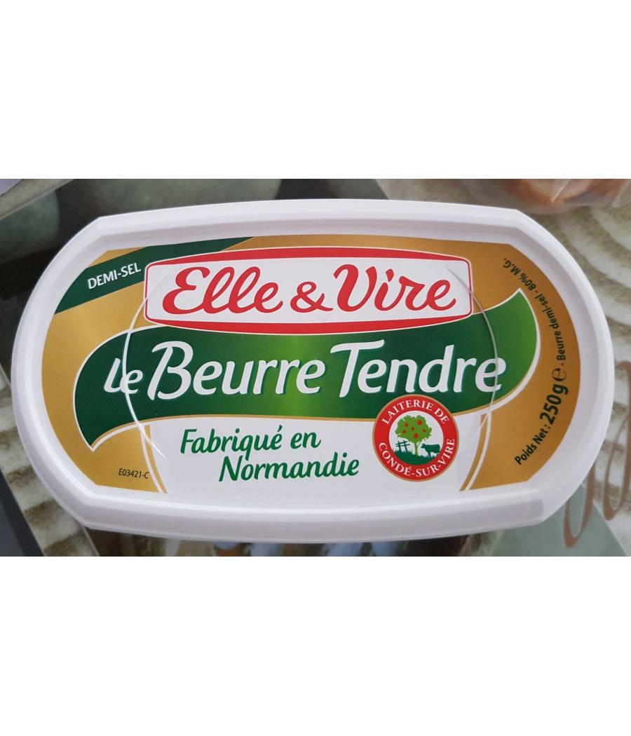 LE BEURRE TENDRE DEMI-SEL BARQUETTE 250 G LE BEURRE TENDRE DEMI-SEL BARQUETTE 250 G