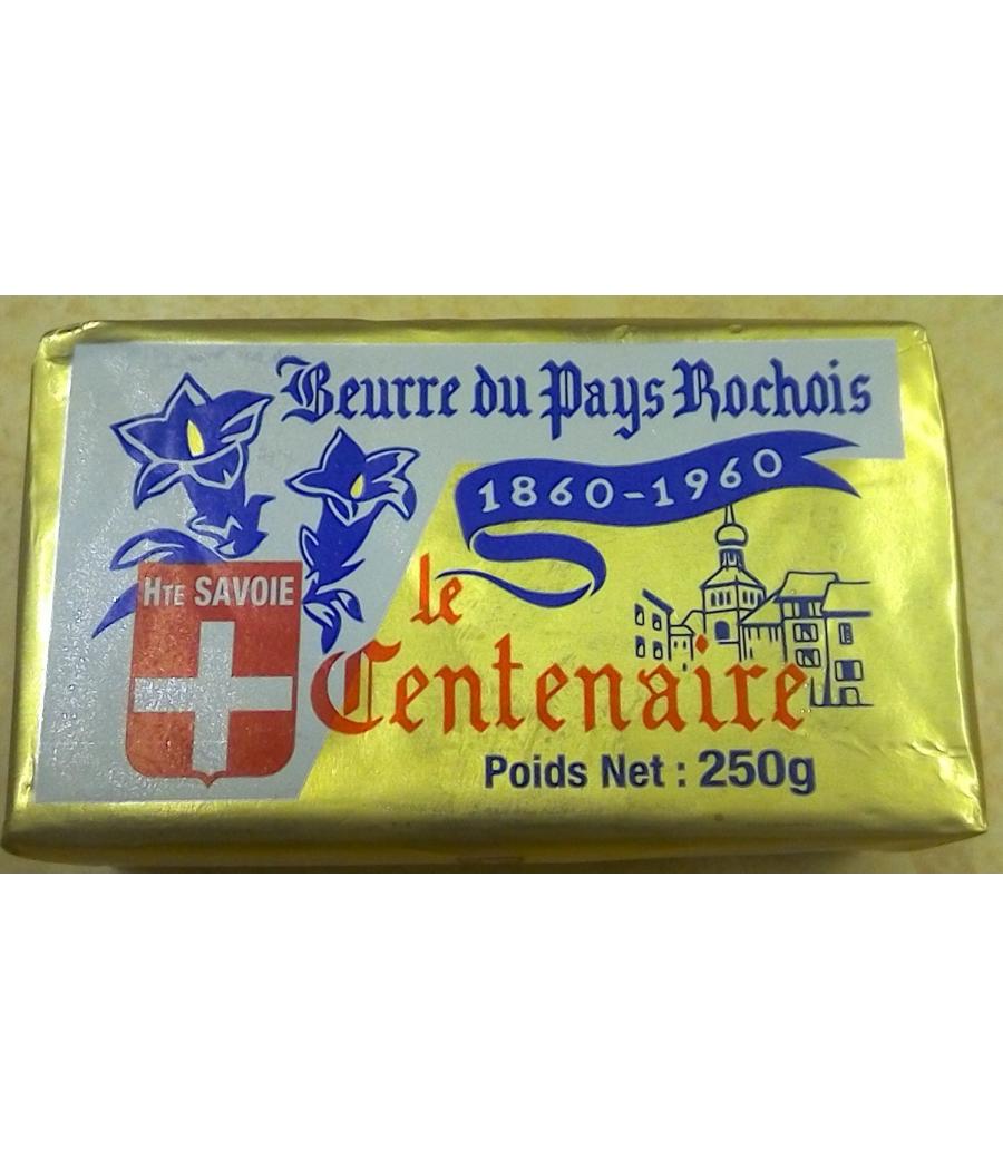 BEURRE DOUX DU PAYS ROCHOIS LE CENTENAIRE 250G BEURRE DOUX DU PAYS ROCHOIS LE CENTENAIRE 250G