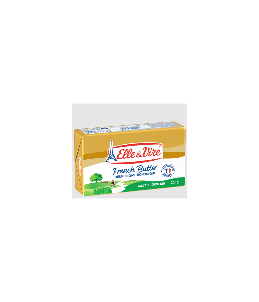 BEURRE DEMI-SEL ELLE & VIRE SEL 200 G BEURRE DEMI-SEL ELLE & VIRE SEL 200 G