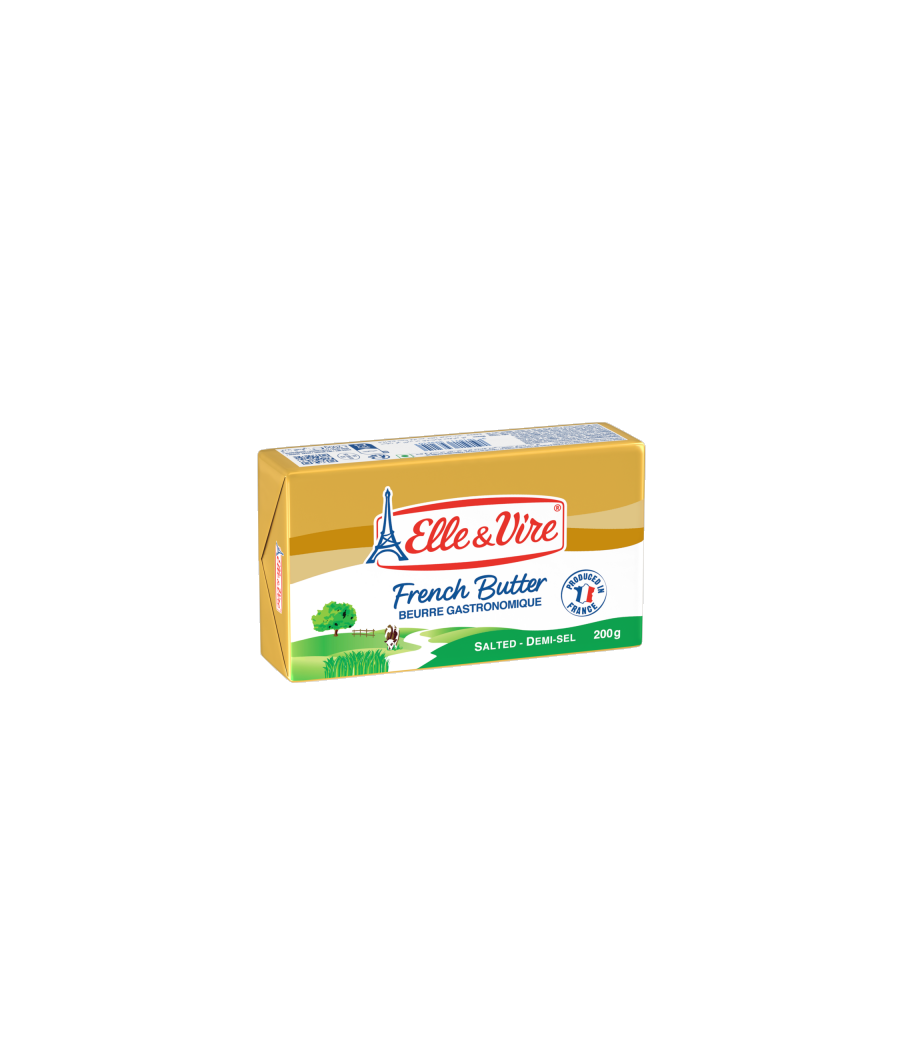 BEURRE DEMI-SEL ELLE & VIRE SEL 200 G BEURRE DEMI-SEL ELLE & VIRE SEL 200 G