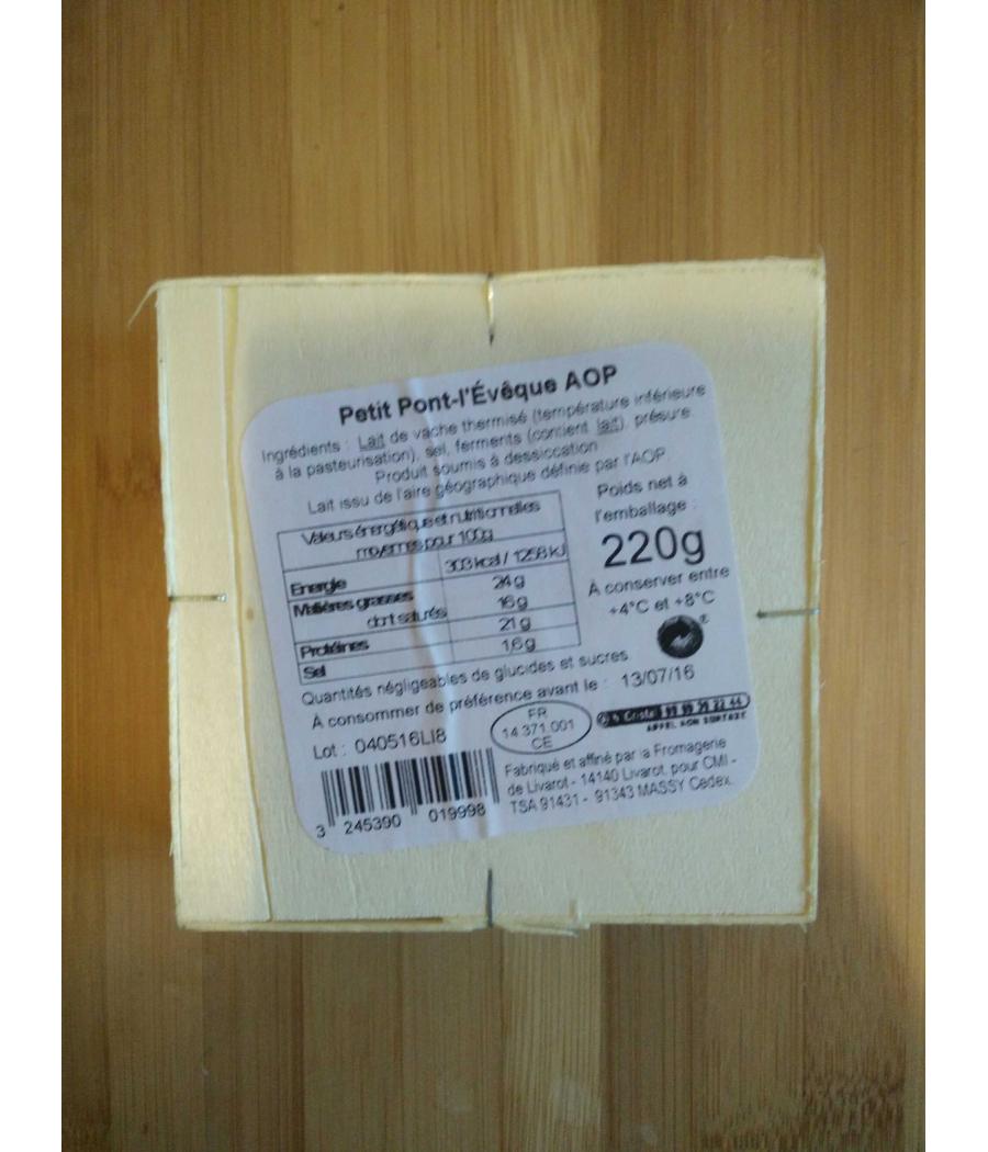 PONT - L'EVEQUE AOP 220 G PONT - L'EVEQUE AOP 220 G