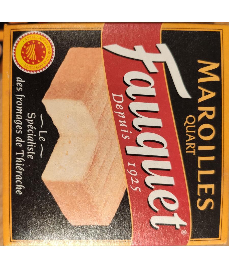 FROMAGE MAROILLES QUART FAUQUET 210G FROMAGE MAROILLES QUART FAUQUET 210G