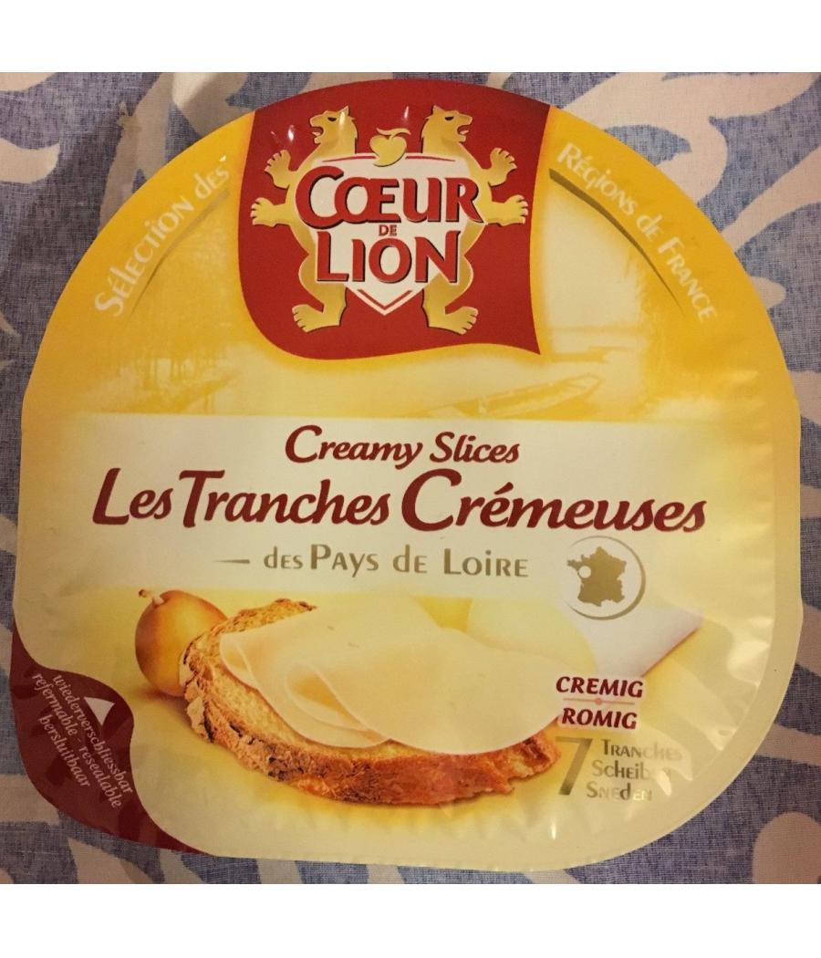 FROMMAGE LES TRANCHES CREMEUSES COEUR DE LION 150G FROMMAGE LES TRANCHES CREMEUSES COEUR DE LION 150G