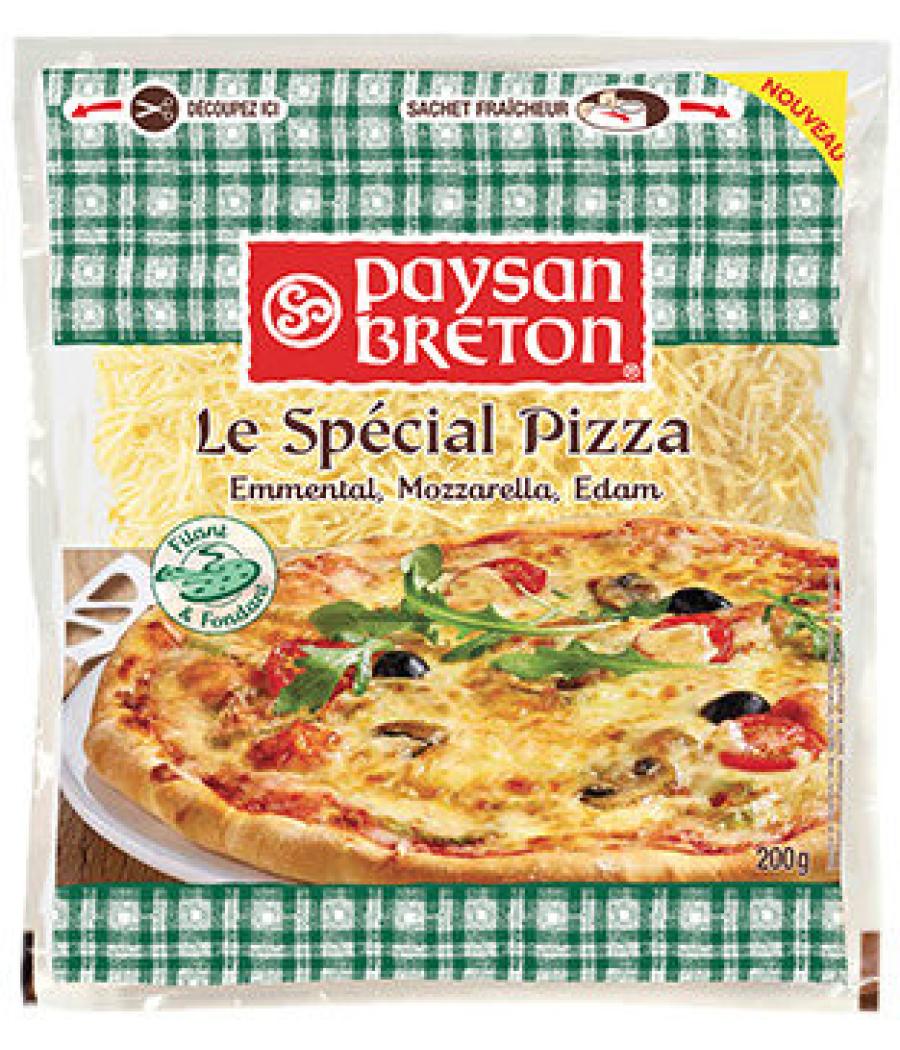 FROMAGE LE SPECIAL PIZZA EMMENTAL, MOZARELLA, EDAM PAYSAN BRETON 200G FROMAGE LE SPECIAL PIZZA EMMENTAL, MOZARELLA, EDAM PAYSAN BRETON 200G