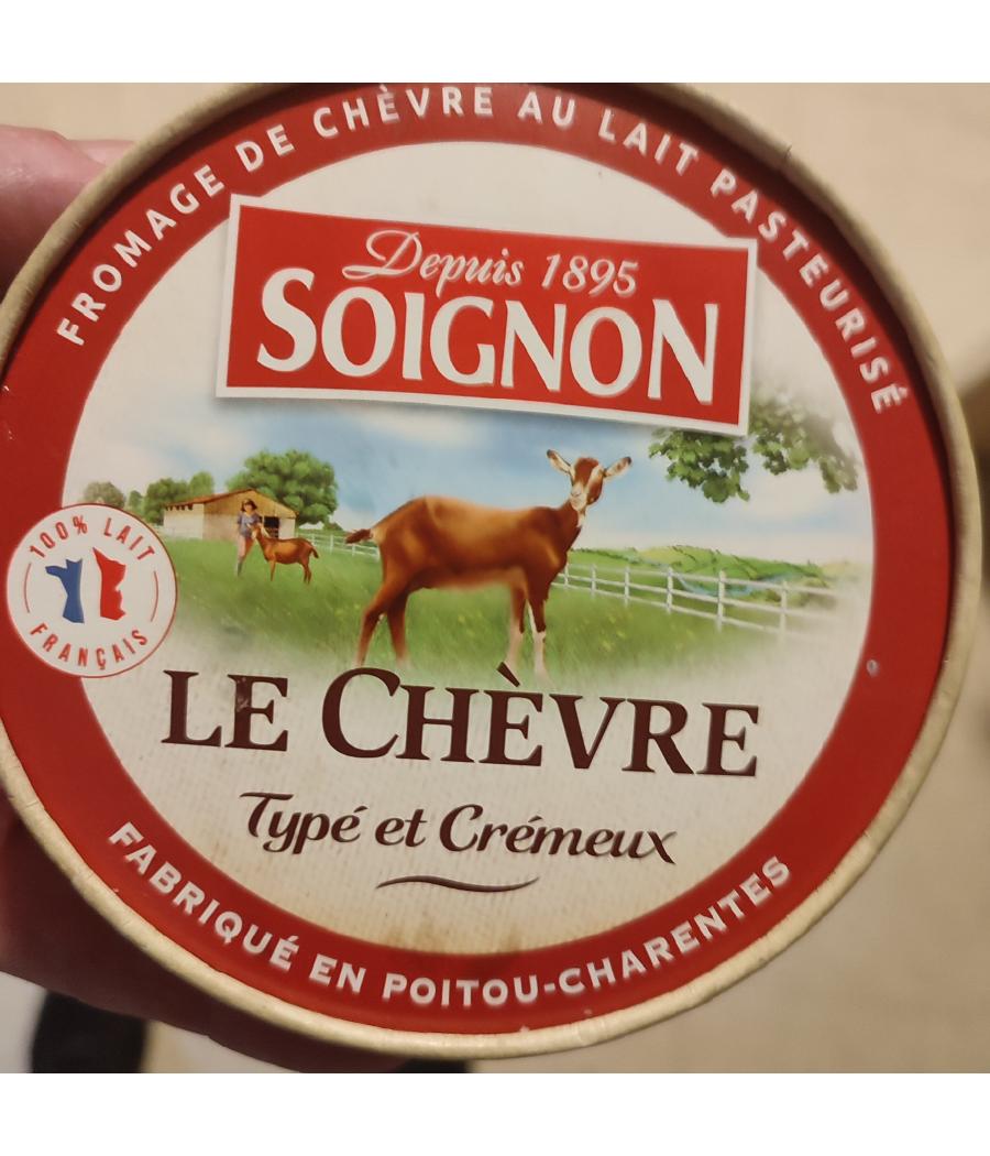 FROMAGE DE CHEVRE TYPE ET CREMEUX SOIGNON 180G FROMAGE DE CHEVRE TYPE ET CREMEUX SOIGNON 180G