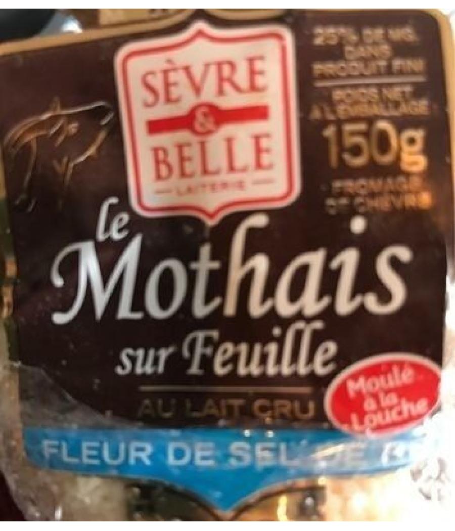LE MOTHAIS SUR FEUILLE AU LAIT CRU SEVRE & BELLE 150 G