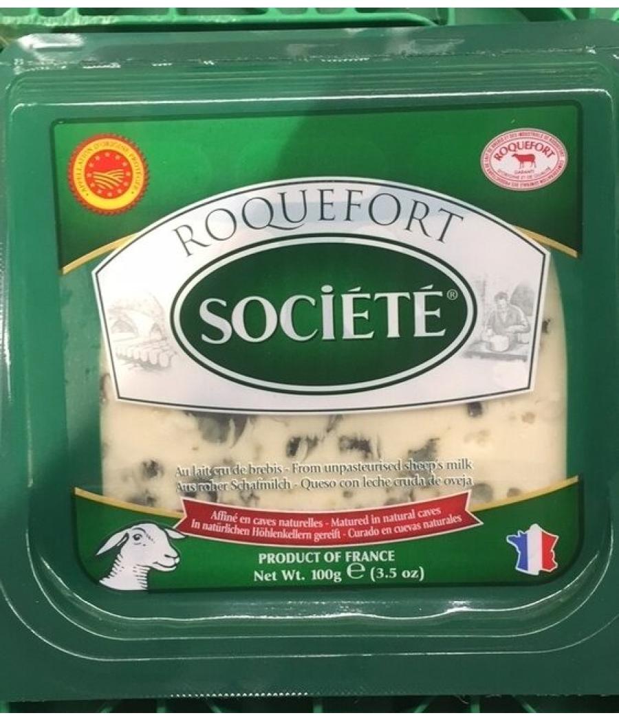 QUESO ROQUEFORT SOCIETE  100 G QUESO ROQUEFORT SOCIETE  100 G