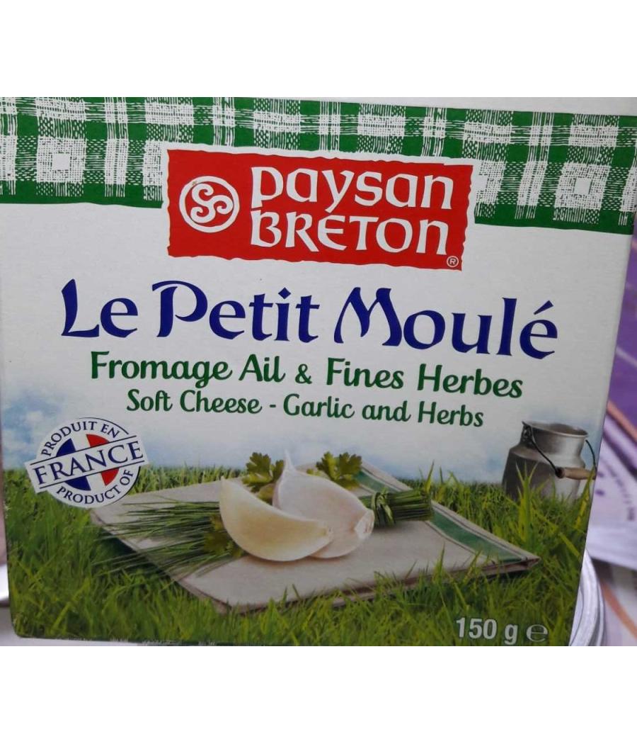 PETIT MOULE AIL & FINES HERBES PAYSAN BRETON 150G PETIT MOULE AIL & FINES HERBES PAYSAN BRETON 150G