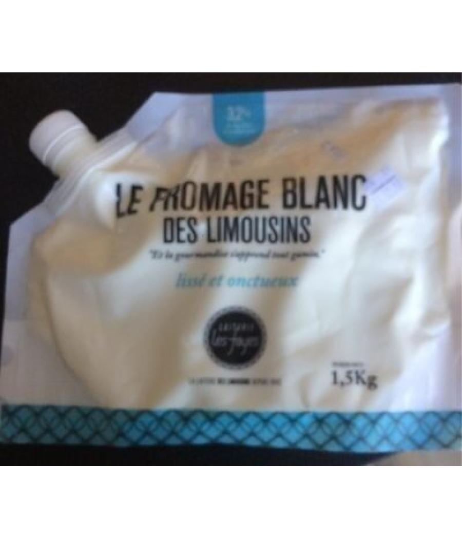 LE FROMAGE BLANC DES LIMOUSINS 1.50 KG LE FROMAGE BLANC DES LIMOUSINS 1.50 KG