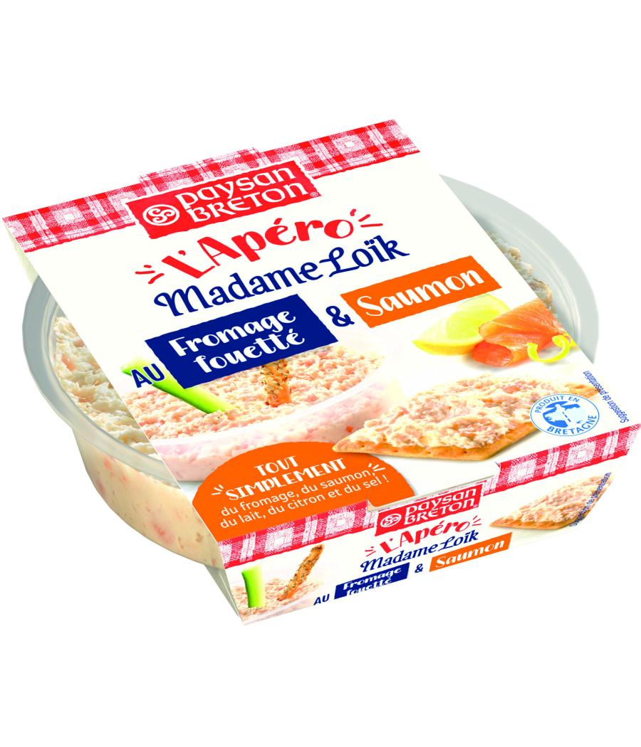 PAYSAN BRETON - L'APERO MADAME LOIK AU FROMAGE FOUETTE ET SAUMON 120 G PAYSAN BRETON - L'APERO MADAME LOIK AU FROMAGE FOUETTE ET SAUMON 120 G