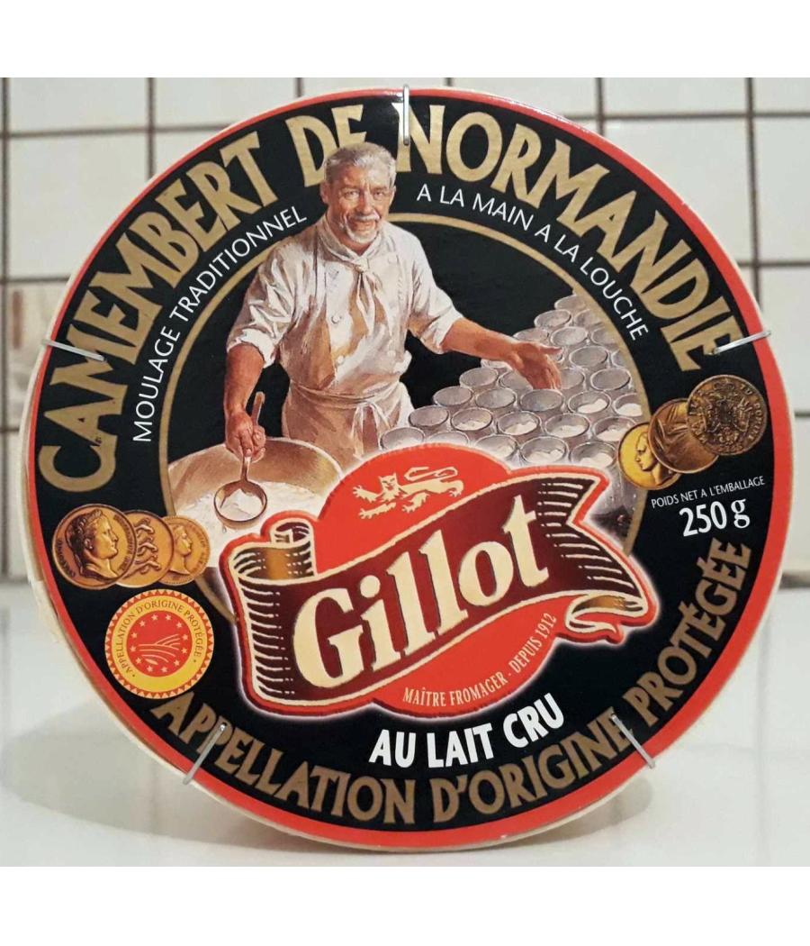 CAMEMBERT DE NORMANDIE AOP AU LAIT CRU GILLOT 250G CAMEMBERT DE NORMANDIE AOP AU LAIT CRU GILLOT 250G