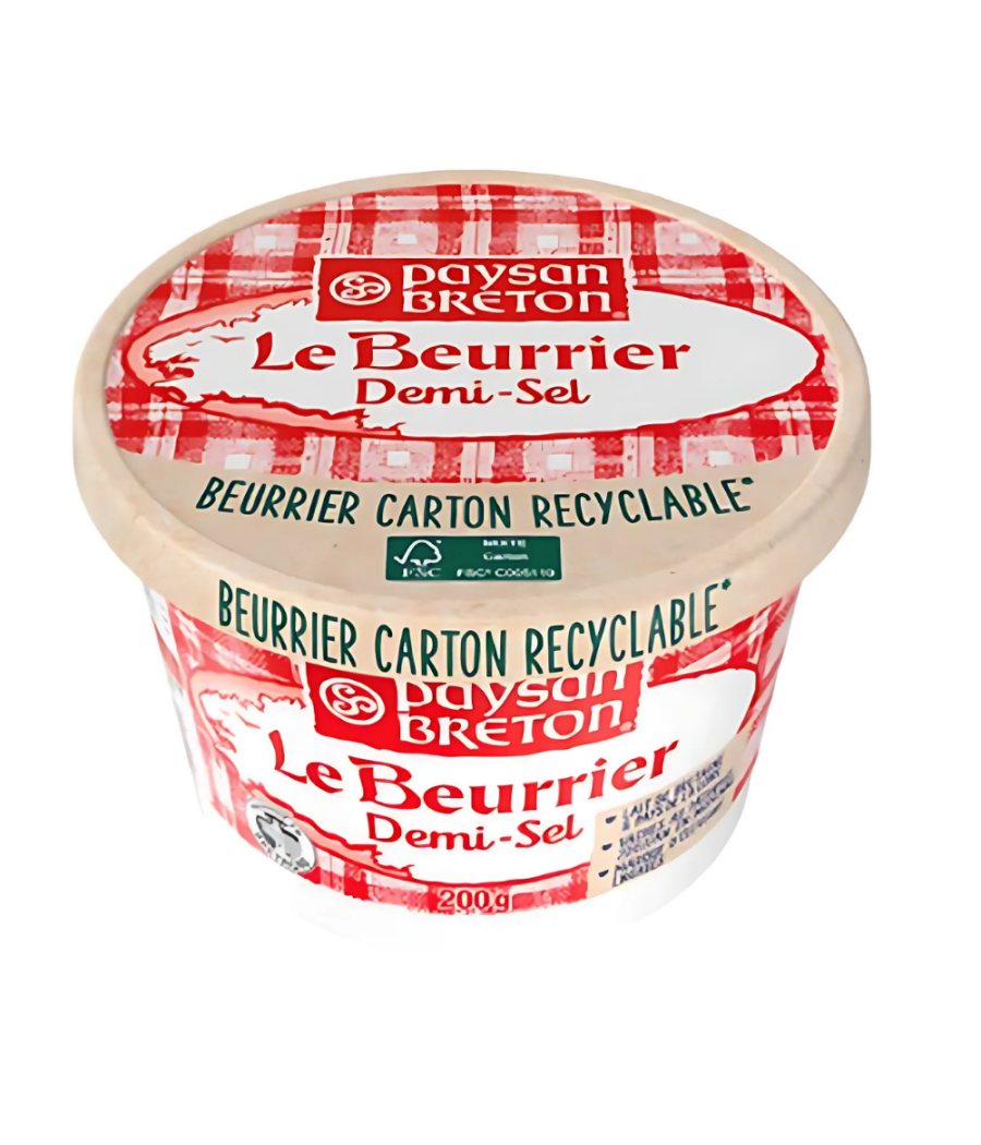 LE BEURRIER DEMI-SEL PAYSAN BRETON 200G LE BEURRIER DEMI-SEL PAYSAN BRETON 200G