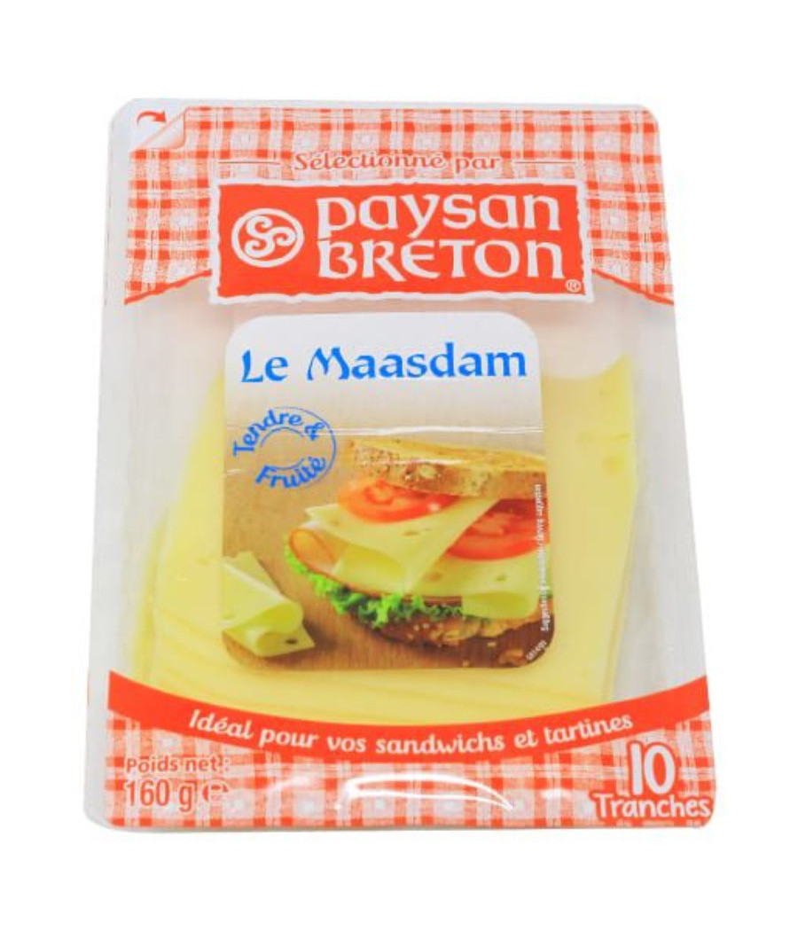 LE MAASDAM PAYSAN BRETON 160G LE MAASDAM PAYSAN BRETON 160G