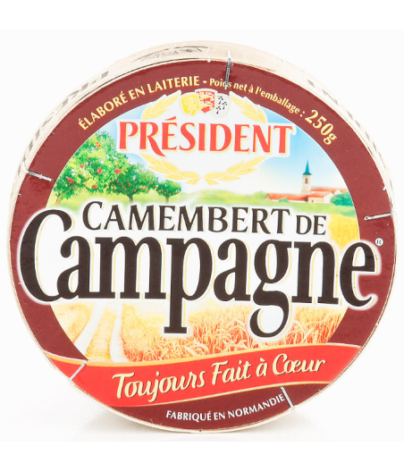 CAMEMBERT DE  CAMPAGNE  PRESIDENT 250 G