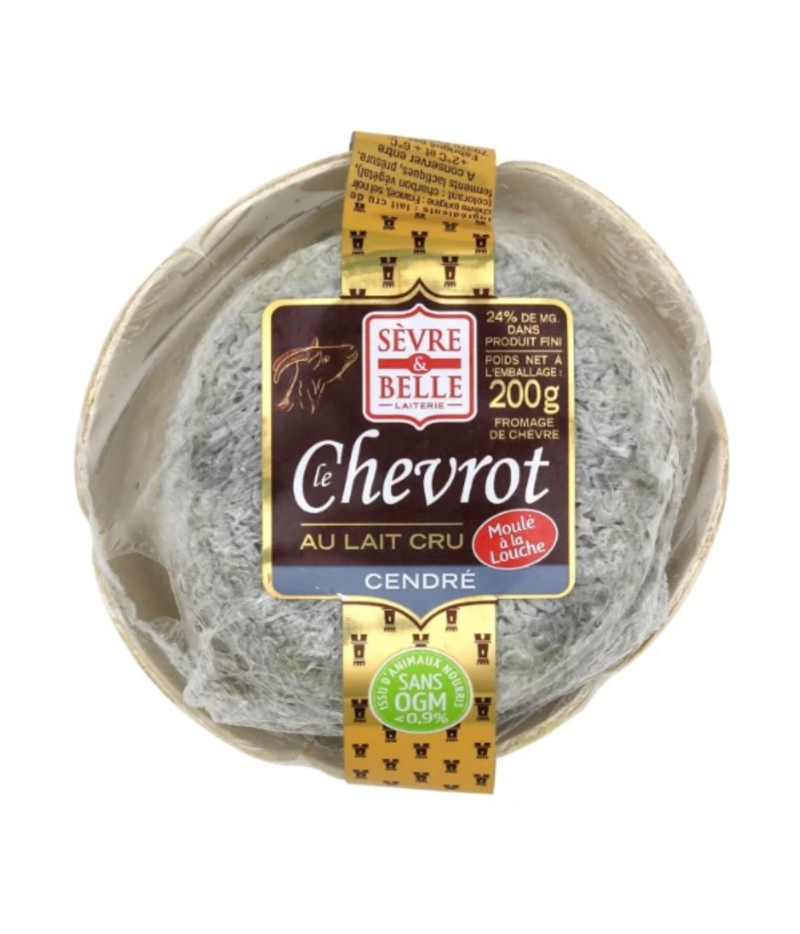 LE CHEVROT AU LAIT CRU CENDRE 200 G LE CHEVROT AU LAIT CRU CENDRE 200 G