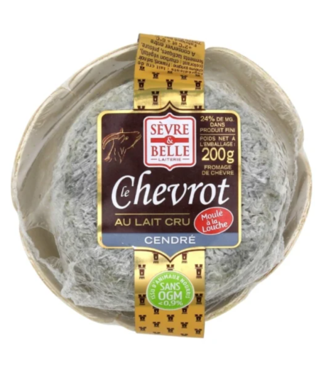 LE CHEVROT AU LAIT CRU CENDRE 200 G