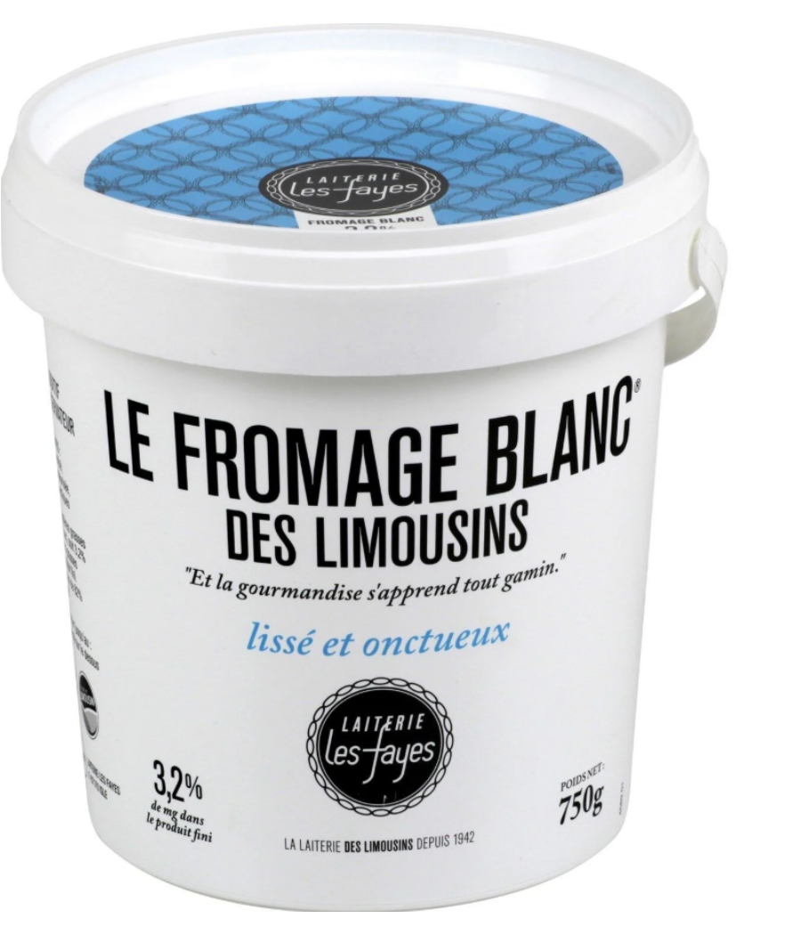 LE FROMAGE BLANC DES LIMOUSINS 750 G LE FROMAGE BLANC DES LIMOUSINS 750 G