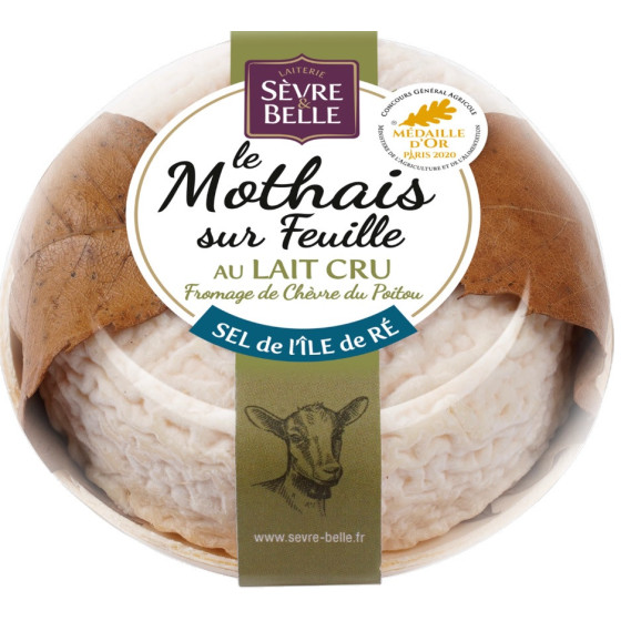 LE MOTHAIS SUR FEUILLE AU LAIT CRU SEVRE & BELLE 150 G