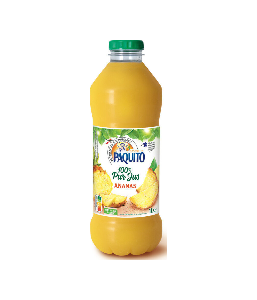 JUS DE FRUITS PAQUITO PUR JUS ANANAS 1L JUS DE FRUITS PAQUITO PUR JUS ANANAS 1L
