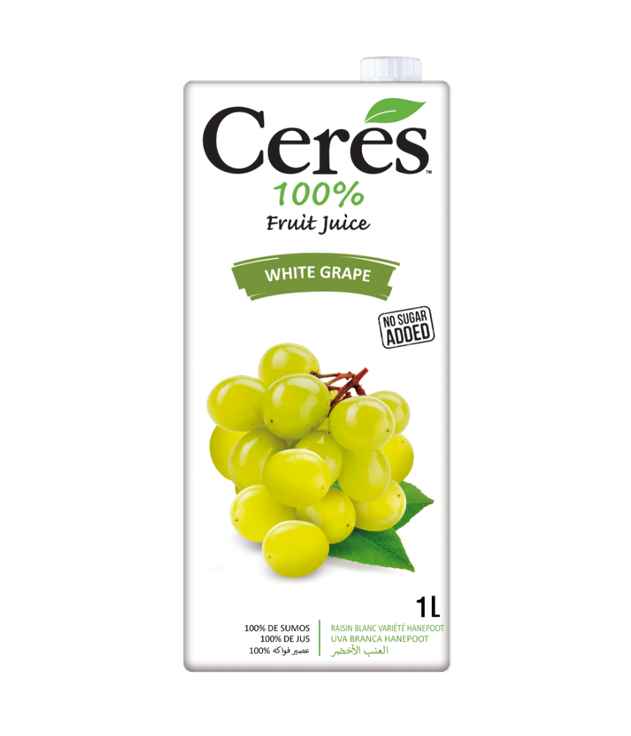 JUS DE FRUITS CERES 100% RAISIN BLANC 1L JUS DE FRUITS CERES 100% RAISIN BLANC 1L