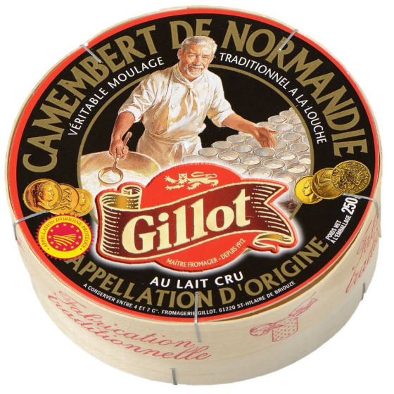 CAMEMBERT DE NORMANDIE AOP AU LAIT CRU GILLOT 250G