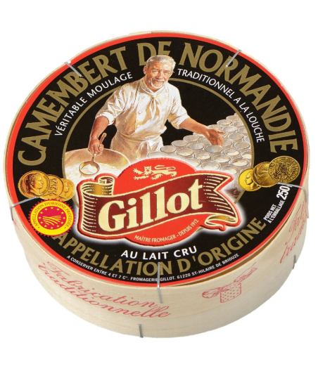 CAMEMBERT DE NORMANDIE AOP AU LAIT CRU GILLOT 250G