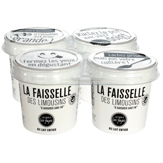 LA FAISSELLE DES LIMOUSINS LAITERIE LES FAYES 4 X 100G