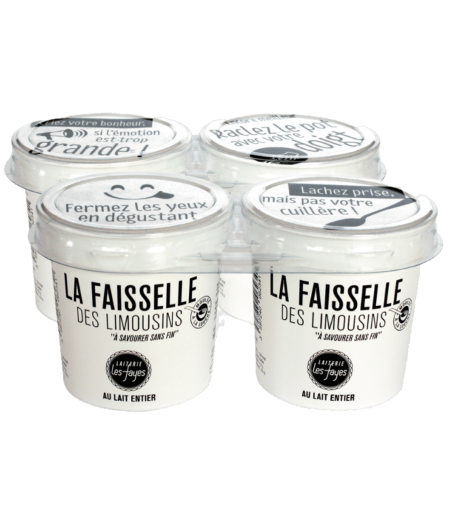 LA FAISSELLE DES LIMOUSINS LAITERIE LES FAYES 4 X 100G