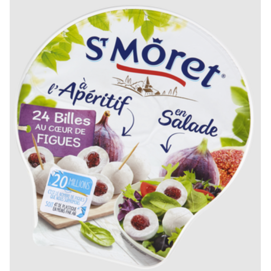 FROMAGE SAVENCIA ST MORET BILLES APERITIF AU COEUR DE FIGUES 100G