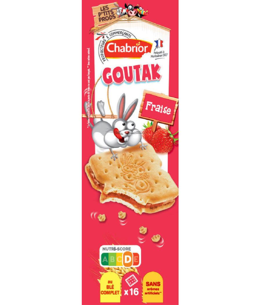 16 FOURRES CARRES FRAISE GOUTAK 295G 16 FOURRES CARRES FRAISE GOUTAK 295G