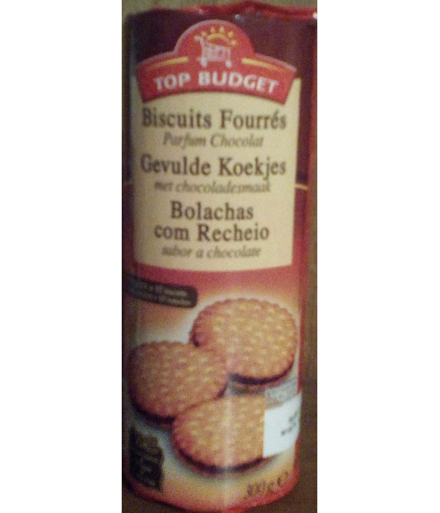 BISCUITS FOURRES TOP BUDGET PARFUM CHOCOLAT 300G BISCUITS FOURRES TOP BUDGET PARFUM CHOCOLAT 300G
