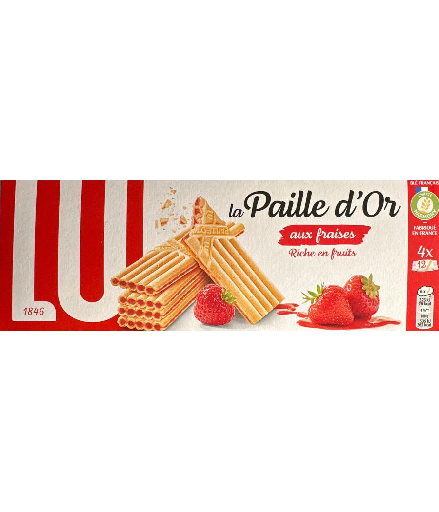 LA PAILLE D'OR AUX FRAISES LU 170G LA PAILLE D'OR AUX FRAISES LU 170G