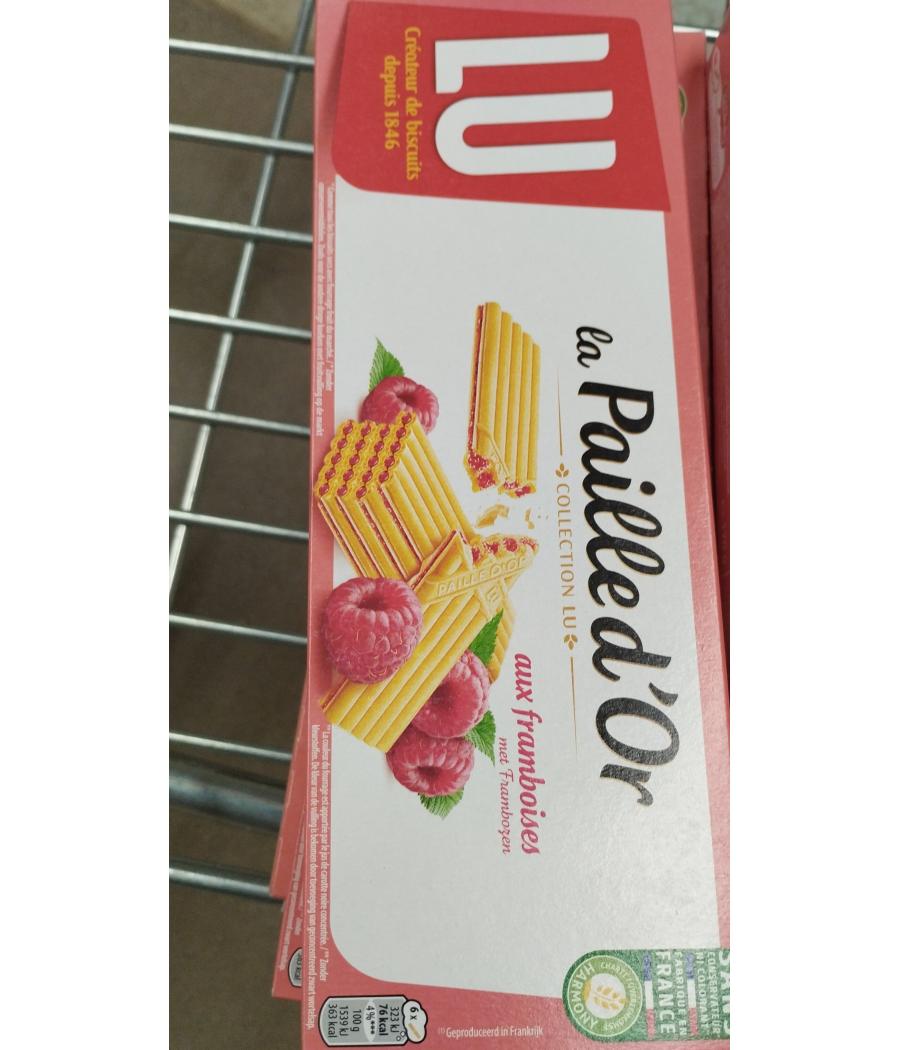 LA PAILLE D'OR AUX FRAMBOISES LU 170G LA PAILLE D'OR AUX FRAMBOISES LU 170G