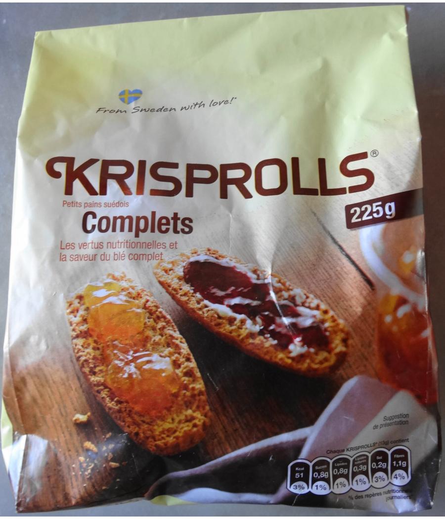 BISCOTTES KRISPOLL SUEDOIS COMPLETS 225G BISCOTTES KRISPOLL SUEDOIS COMPLETS 225G