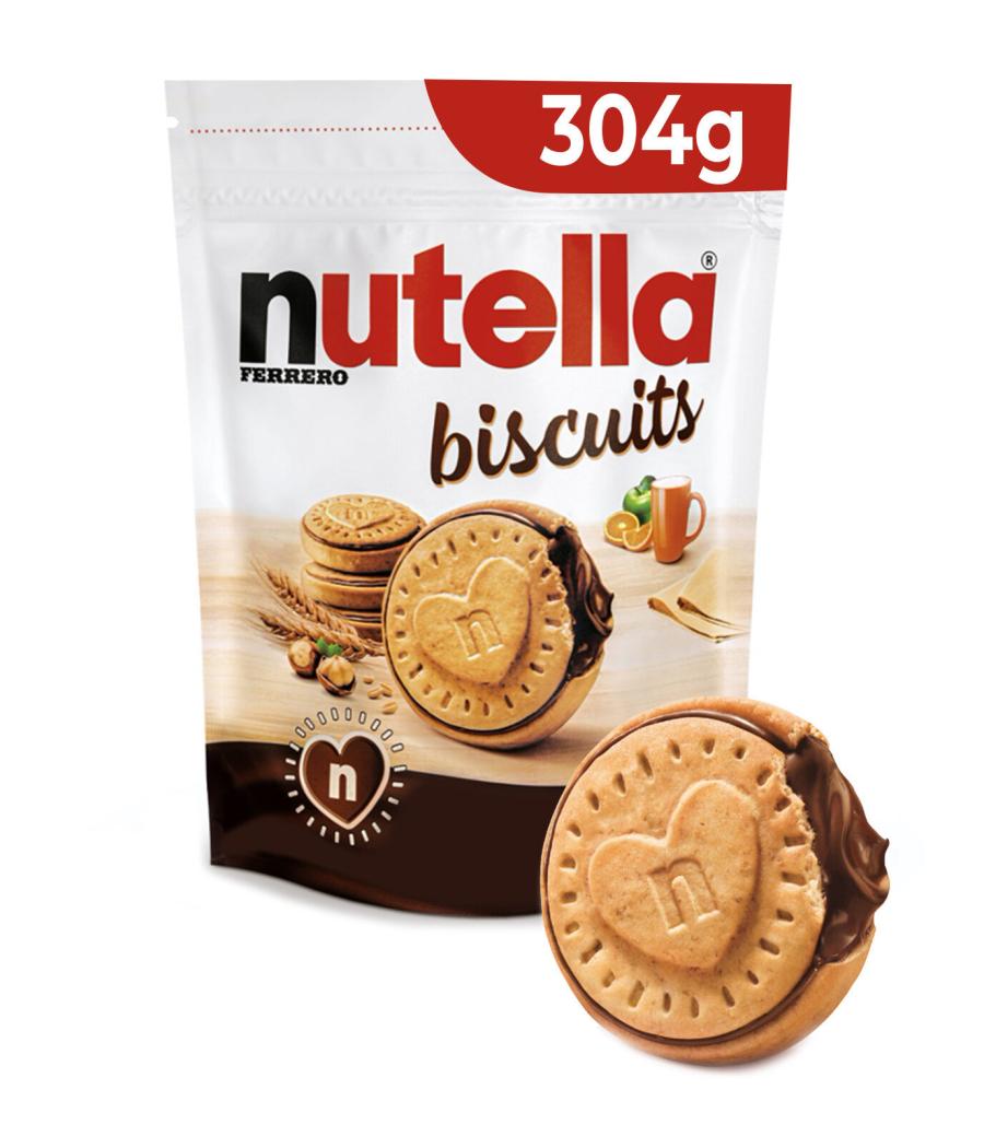 BISCUITS CROQUANTS AU COEUR ONCTUEUX DE NUTELLA 304G BISCUITS CROQUANTS AU COEUR ONCTUEUX DE NUTELLA 304G