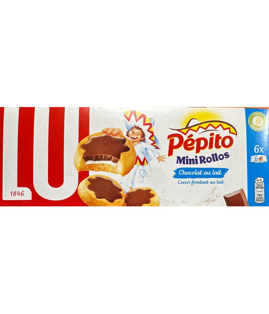 BISCUITS LU MINI ROLLOS CHOCOLAT AU LAIT & COEUR FONDANT AU LAIT 225 G BISCUITS LU MINI ROLLOS CHOCOLAT AU LAIT & COEUR FONDANT AU LAIT 225 G