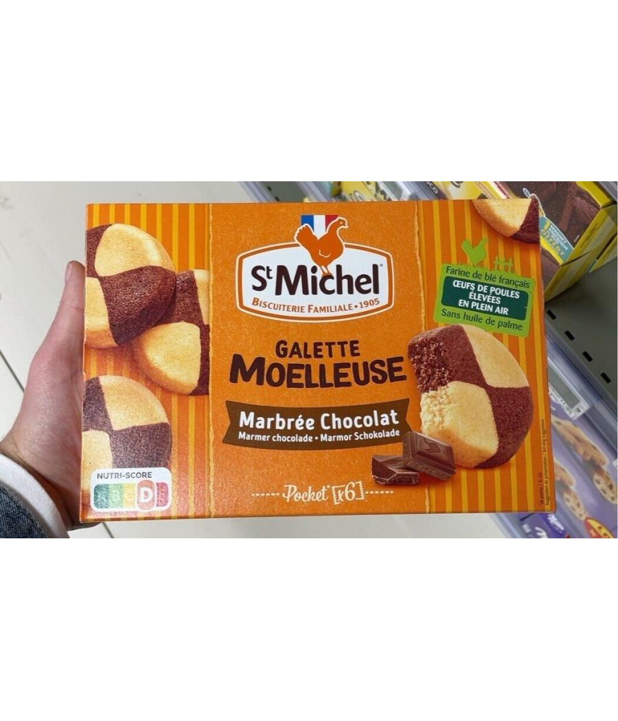 GALETTE MOELLEUSE MARBREE CHOCOLAT ST MICHEL 180G GALETTE MOELLEUSE MARBREE CHOCOLAT ST MICHEL 180G
