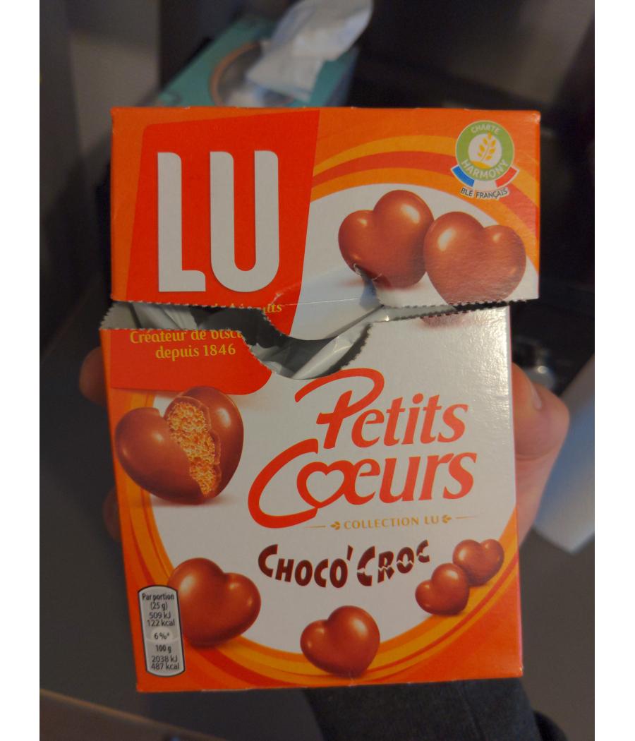 PETITS COEURS CHOCO'CROC 90G PETITS COEURS CHOCO'CROC 90G