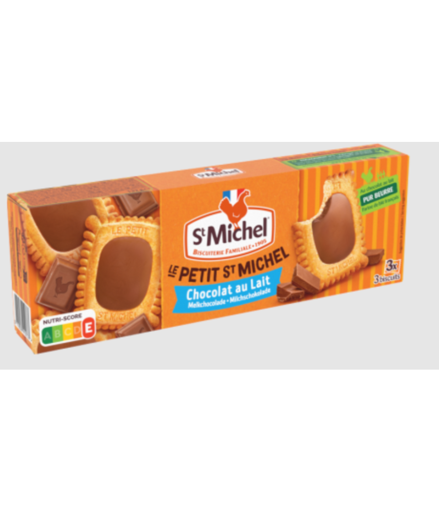 BISCUITS ST MICHEL  LE PETIT ST MICHEL CHOCOLAT AU LAIT  132G BISCUITS ST MICHEL  LE PETIT ST MICHEL CHOCOLAT AU LAIT  132G