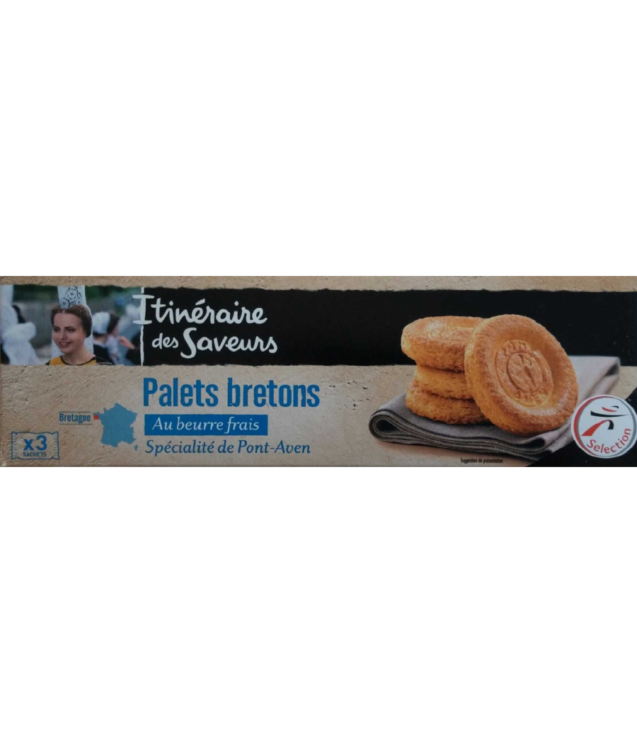 PALETS BRETONS AU BEURRE ITINERAIRE DES SAVEURS 100G PALETS BRETONS AU BEURRE ITINERAIRE DES SAVEURS 100G
