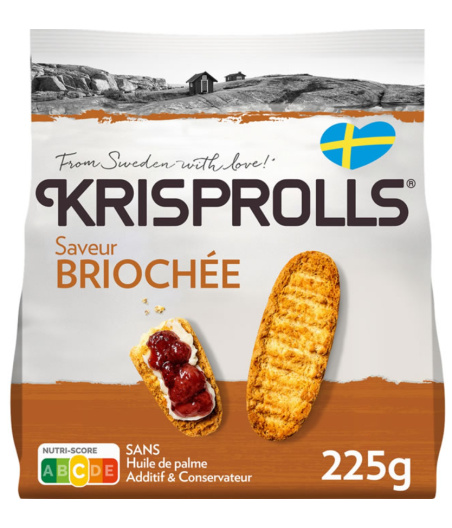 PETITS PAINS SUEDOIS BRIOCHEE KRISPROLLS 225G