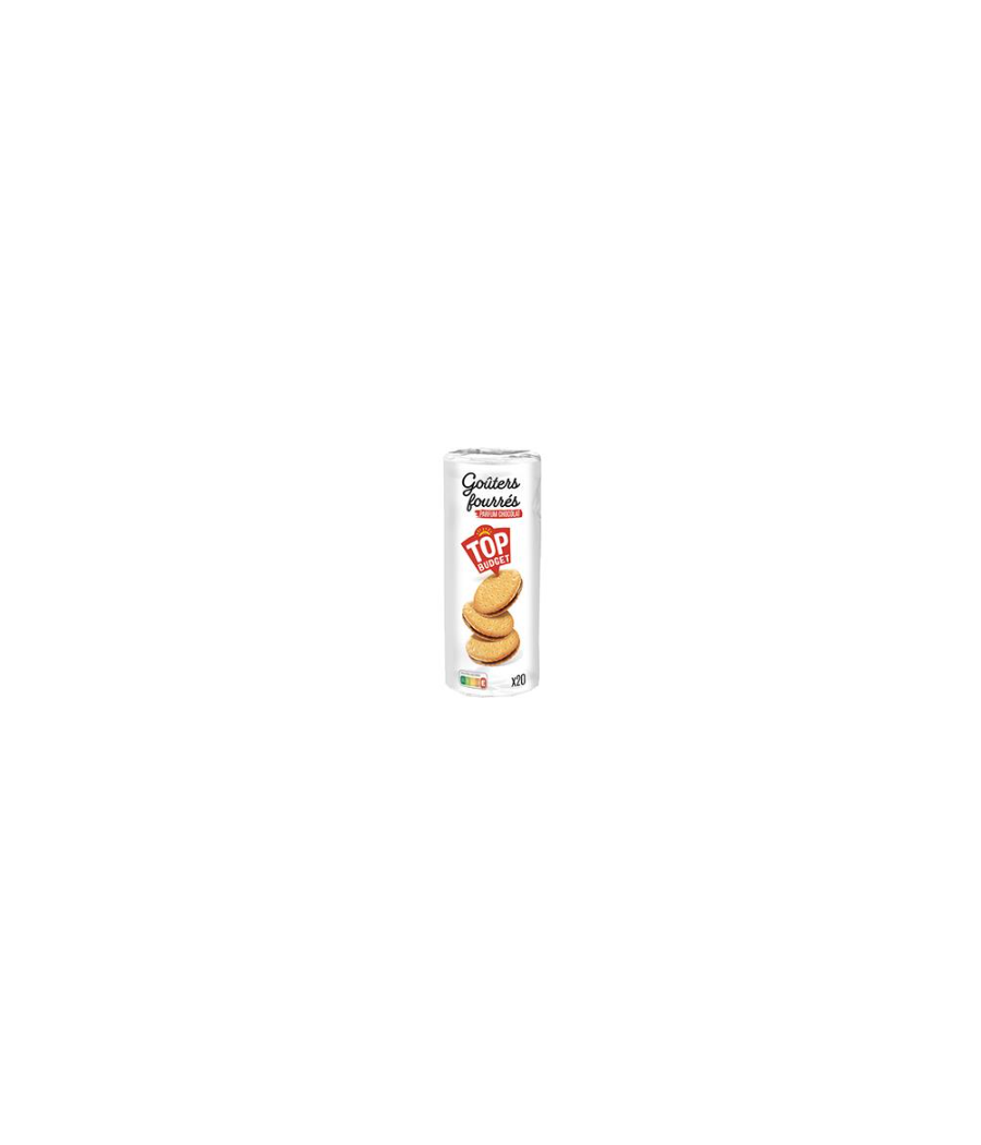 BISCUITS FOURRES TOP BUDGET PARFUM CHOCOLAT 300G BISCUITS FOURRES TOP BUDGET PARFUM CHOCOLAT 300G