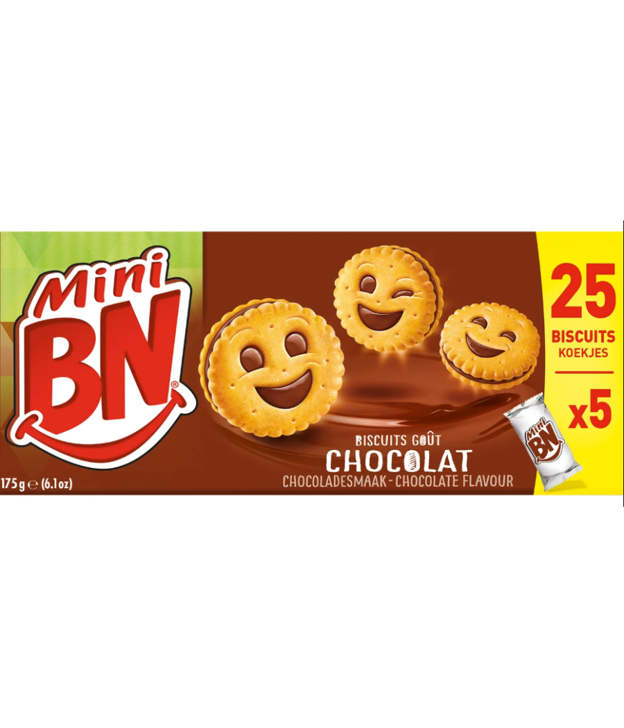 BISCUITS BN MINI GOUT CHOCOLAT 175G (5X35G) BISCUITS BN MINI GOUT CHOCOLAT 175G (5X35G)