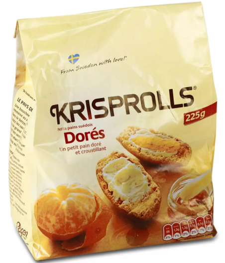 PETITS PAINS SUEDOIS DORES KRISPROLLS 225 G